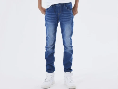 Name It dark blue denim slim sweatjeans